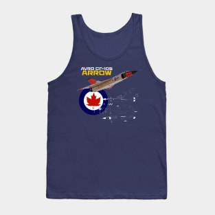 Canadian Avro CF-105 Arrow (dark) Tank Top